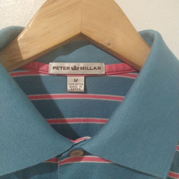 Peter Millar Stripped Polo Shirt - Picture 3 of 4